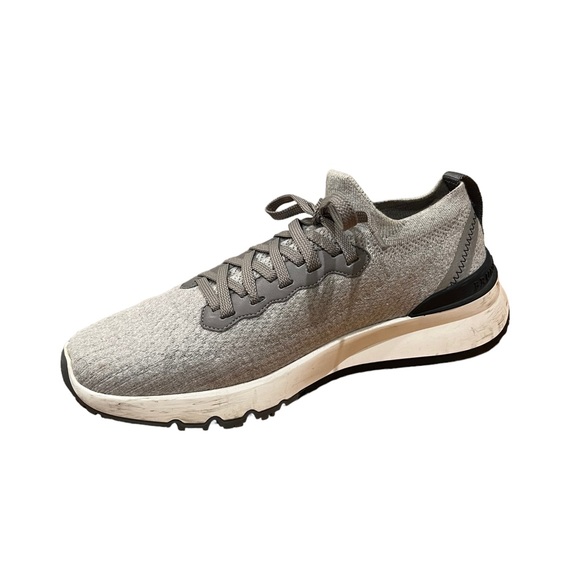 Brunello Cucinelli Mens Grey Cotton Knit Trainers - Picture 3 of 9